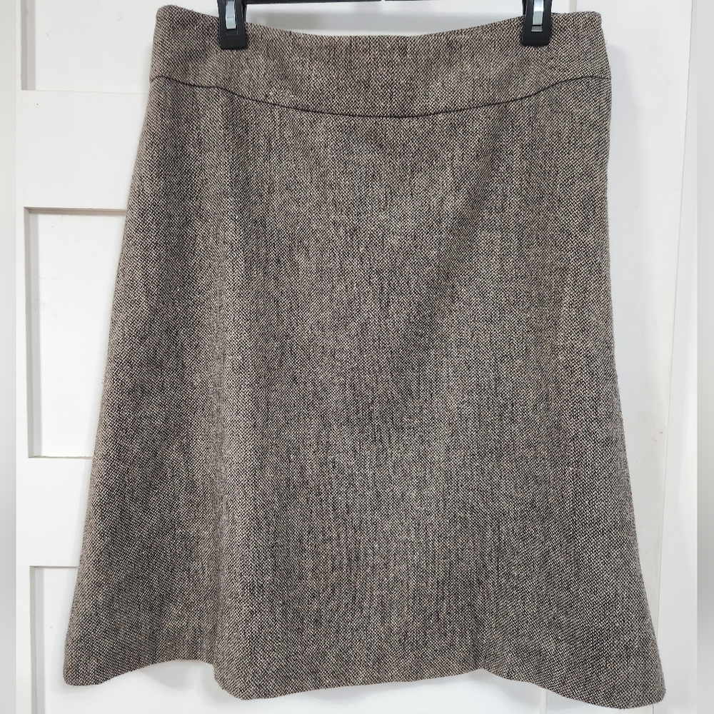 Anne Taylor Vintage Brown Tweed Skirt
